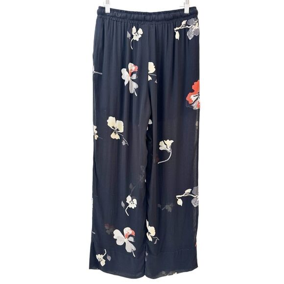 Ganni Floral Pant Lorita Georgette Sheer Size 8 - Picture 4 of 11
